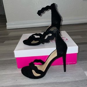 Simple black stiletto heels